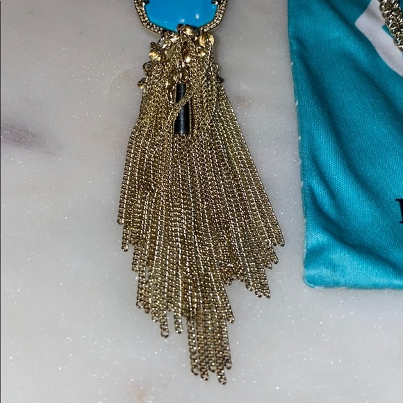 Kendra Scott Rayne Pendant Necklace in Turquoise - Picture 3 of 4